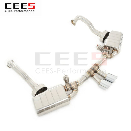 CEES Exhaust System For Porsche Boxster 98 Catback Stainless Steel Valve Muffler Catback Escape Tubo Escape Coche