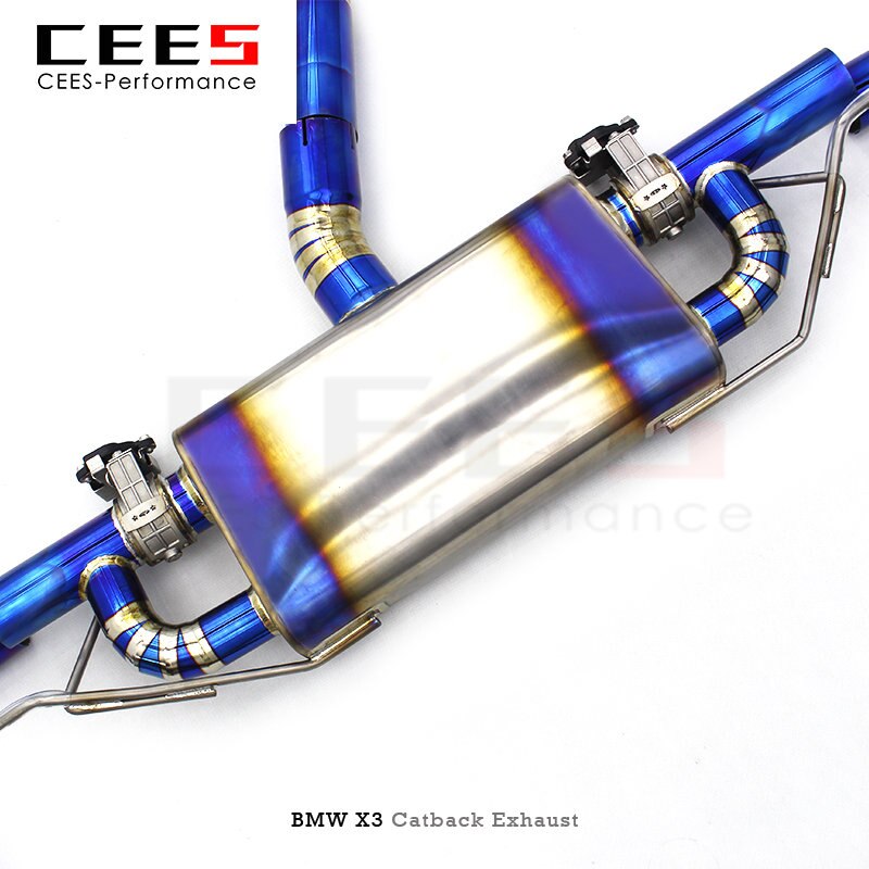 CEES Performance Exhaust Pipe Muffler for BMW X3 2.0T 2011-2017 Tuning Racing Car Titanium Alloy Catback Exhaust System