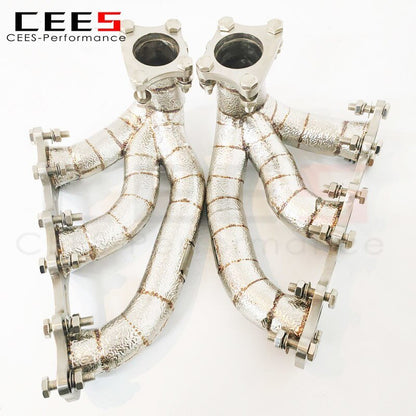 CEES Exhaust Manifold for Porsche 911 (992) 3.0T 2020-2023 Tuning Performance Racing Car Exhaust Pipe Stainless Steel Downpipe