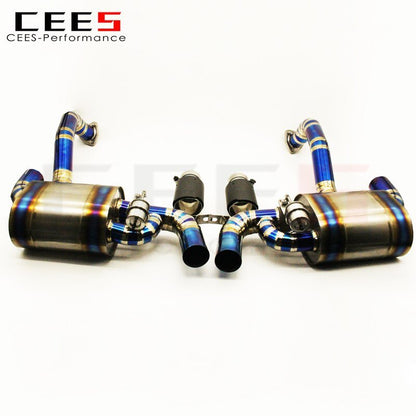 CEES Catback Exhaust for PORSCHE CAYMAN(987.2) 2005-2013 Tuning Performance Titanium Alloy Valve Exhaust System Mufflers