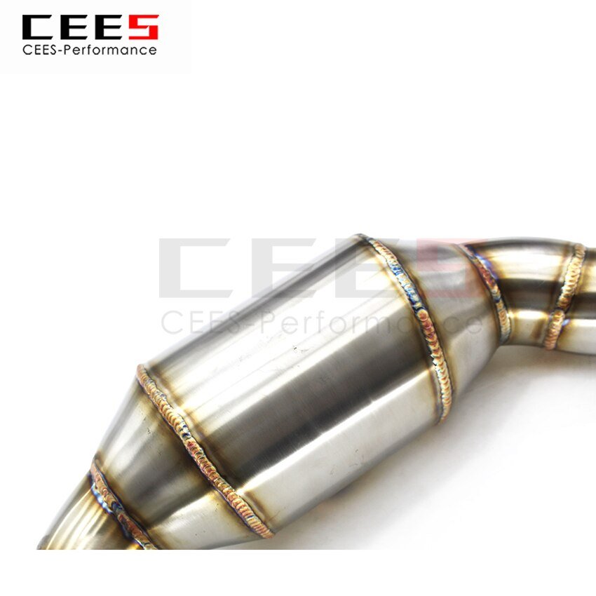 CEES Exhaust System For PORSCHE 911 (997.1 997.2) Headers With Catalyst Test Pipe Converter High Flow Catted Exhaust Downpipe