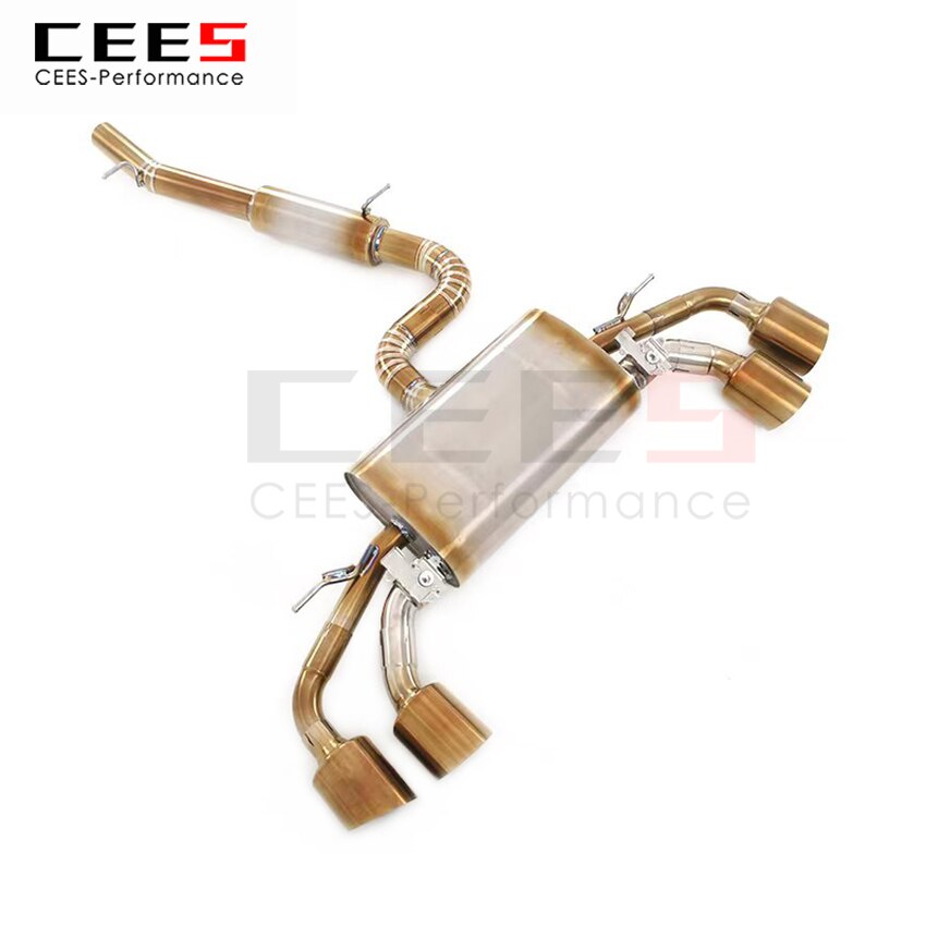 CEES Exhaust System For Volkswagen GOLF 8R GOLF8 Catback Valve Muffler Auto Modification Terminale Scarico Auto