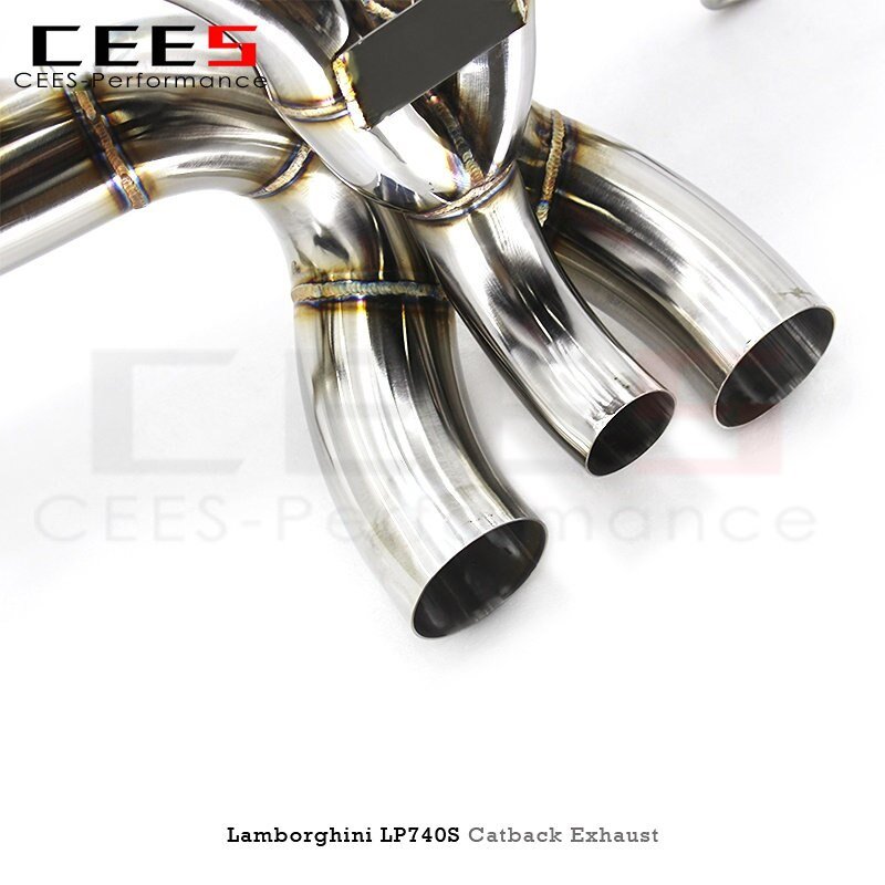 CEES Catback Exhaust for Lamborghini Aventador LP740S 2011-2018 Tuning Performance Stainless Steel Escape Exhaust Pipe System