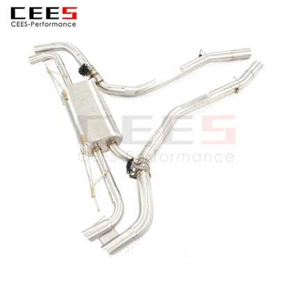 CEES Exhaust System For BMW X7 Stainless Steel Valve Muffler Catback Escape Tubo Escape Coche Terminale Scarico Auto