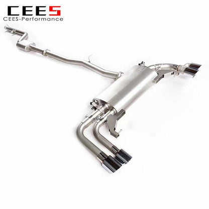 CEES Catback Exhaust for BMW X3/X4 3.0T/2.0T F25/G08/G02 2011-2022 Stainless Steel Performance Valve Cat Back Control System