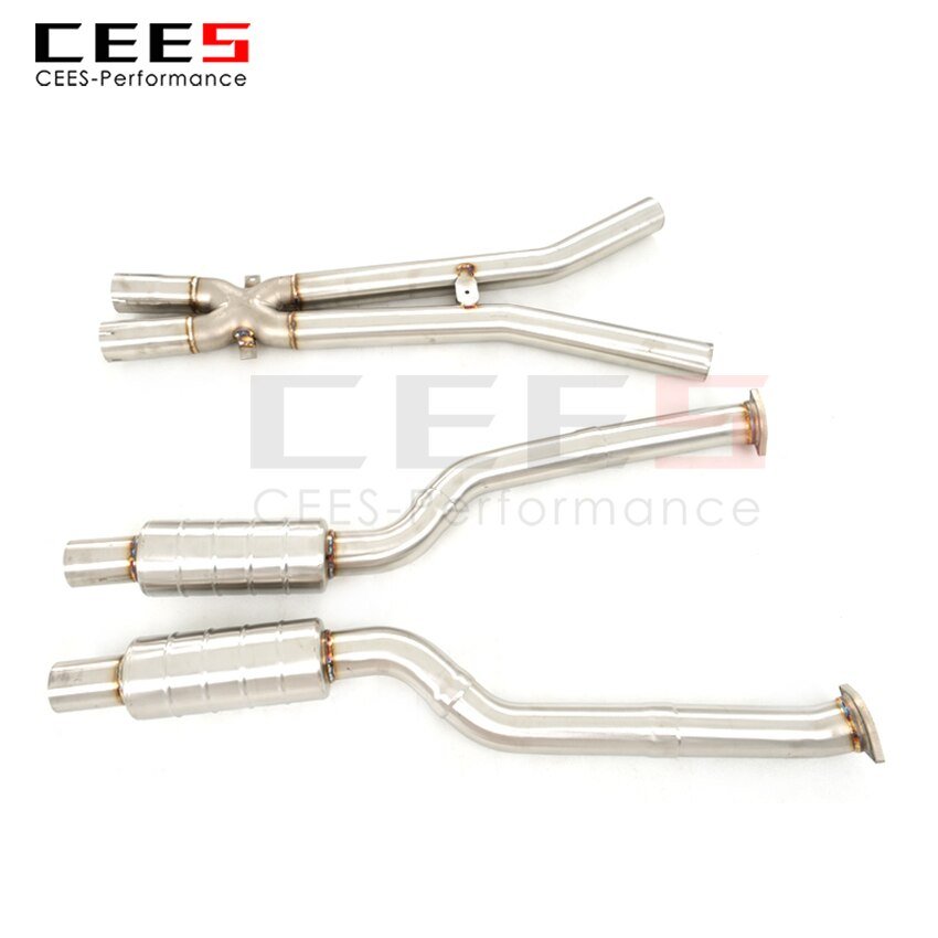 CEES Exhaust System For BMW M6 Stainless Steel Valve Muffler Catback Escape Tubo Escape Coche Terminale Scarico Auto