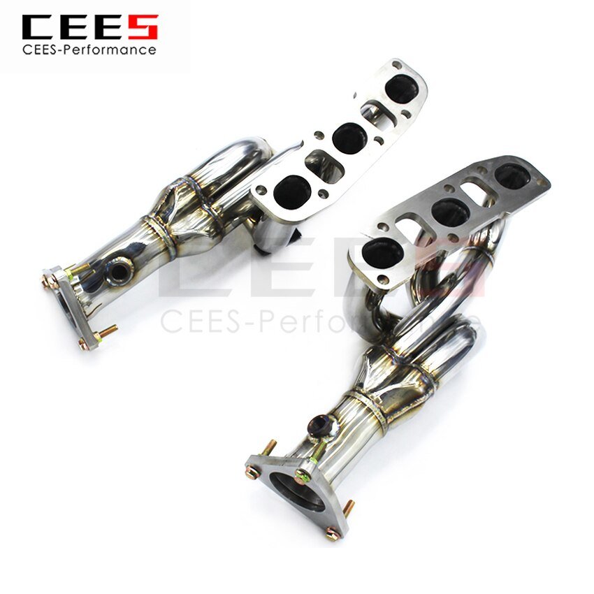 CEES Exhaust System For INFINITI G25 G37 2.5L 3.7L Headers Manifold Test Pipe No cat Downpipe Stainless Steel Car Accessories