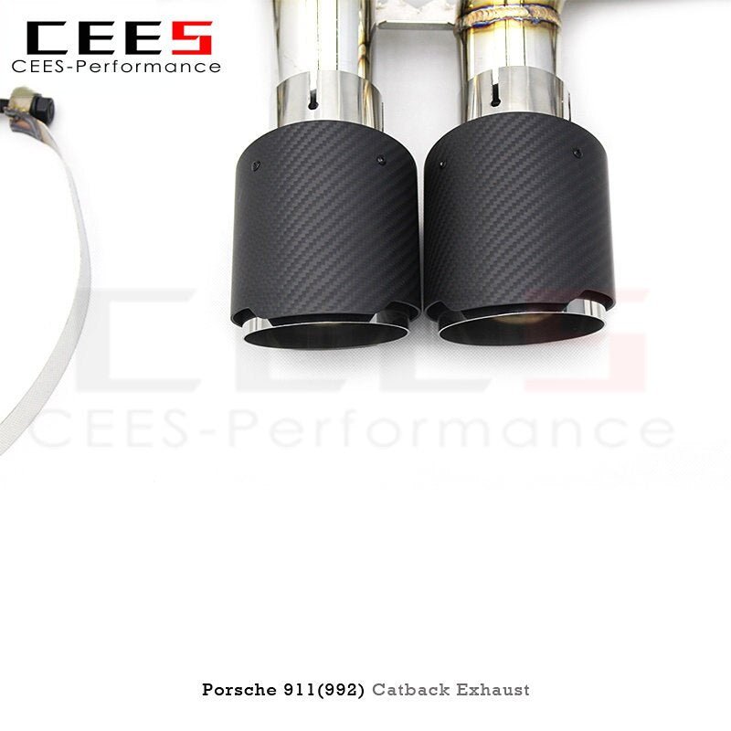 CEES Exhaust Pipe for PORSCHE 911 (992) 3.0T 2019-2023 Stainless Steel Muffler Exhaust System Tuning Performance Catback Exhaust