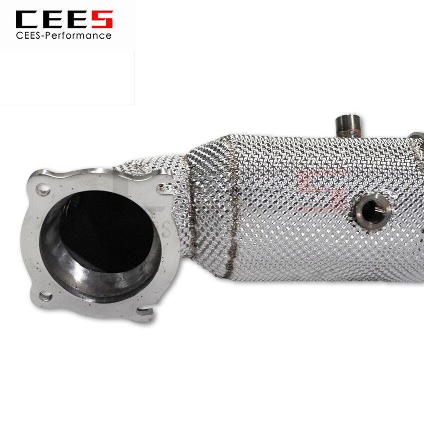 CEES Exhaust System For Alfa Romeo Headers With Catalyst Test Pipe Converter High Flow Catted Exhaust Downpipe