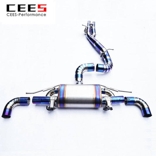 CEES Catback Exhaust For AUDI TTRS RS3 8J/8S 2.5T 2009-2022 Titanium alloy Exhaust Pipe High Performance Car Exhaust System