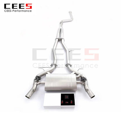 CEES Exhaust System For Cadillac CT4 2.0T Stainless Steel Valve Muffler Catback Escape Tubo Escape Coche Terminale Scarico Auto