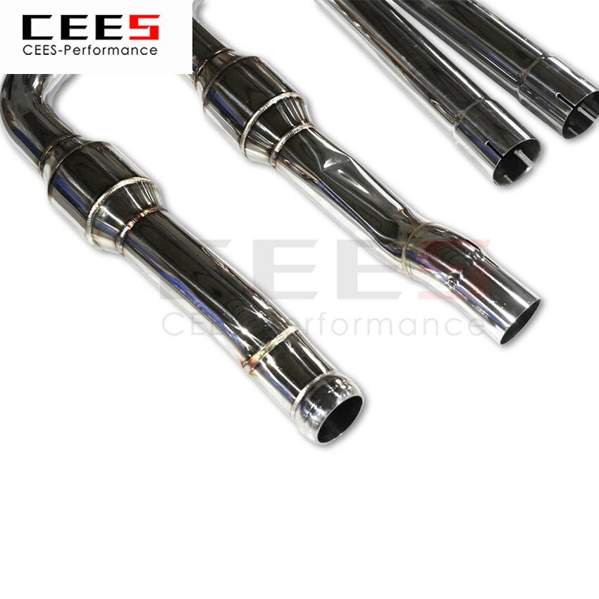 CEES Exhaust System For Mercedes-Benz c63 w204 Headers Stainless Steel Test Pipe No cat Downpipe Stainless Steel Car Parts