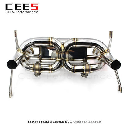 CEES Exhaust System For Lamborghini Huracan EVO Spyder 5.2 LP610 LP640 2019-2020 Stainless Steel Pipe Exhaust Downpipe Catback