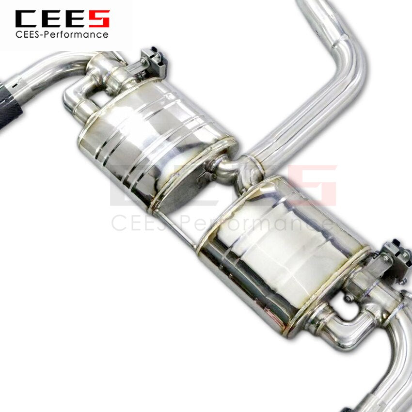 CEES Exhaust System For Volkswagen VW golf 7 7.5 Catback Stainless Steel Valve Muffler Catback Escape Tubo Escape Coche Car Part