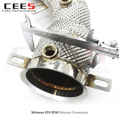 CEES Downpipe for Mclaren 540C/570/570S/570GT 2015-2018 Racing Car Exhaust Stainless Steel Catless Downpipe Without Catalyst