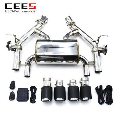 CEES Catback Exhaust for BMW M3/M4 F80 F82 F83 S55 3.0T 2014-2019 Steel Stainless Escape Performance Valve Exhaust Pipe Muffler