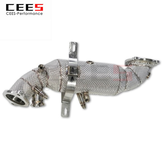 CEES Exhaust System For Alfa Romeo Headers With Catalyst Test Pipe Converter High Flow Catted Exhaust Downpipe