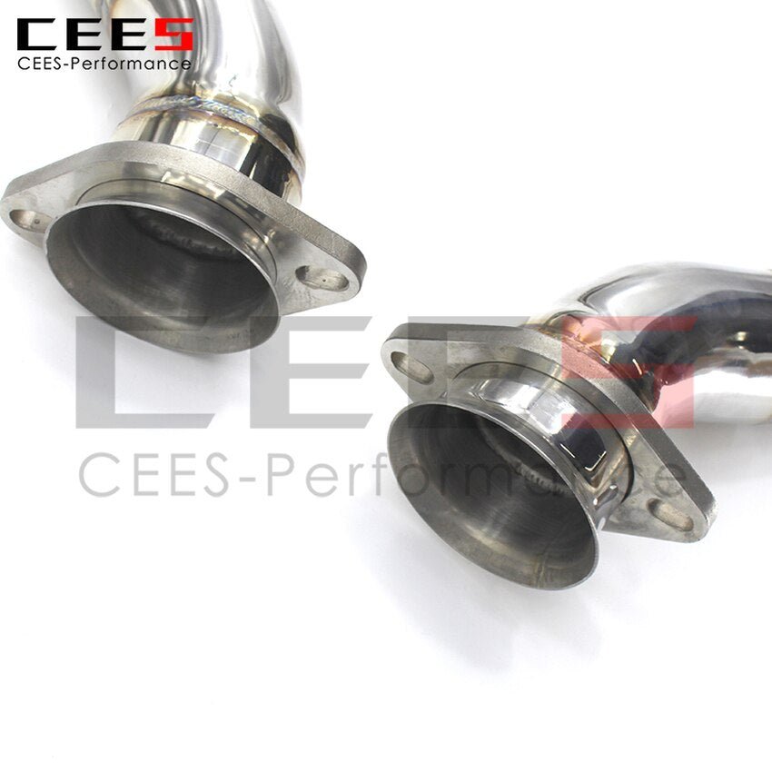 CEES Exhaust System For Ferrari 599 Mid Middle Pipe Stainless Steel Performance Valve Muffler Catback Escape Tubo Escape Coche