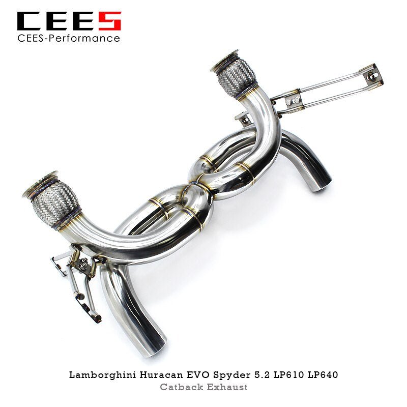 CEES Catback Exhaust For Lamborghini Huracan EVO Spyder 5.2 LP610 LP640 2019-2020 Stainless Steel  escape  Exhaust System