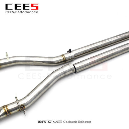 CEES Catback Exhaust Muffler for BMW X7 4.4TT 2019-2022 Tuning Stainless Steel High Performance Escape Catback Exhaust System