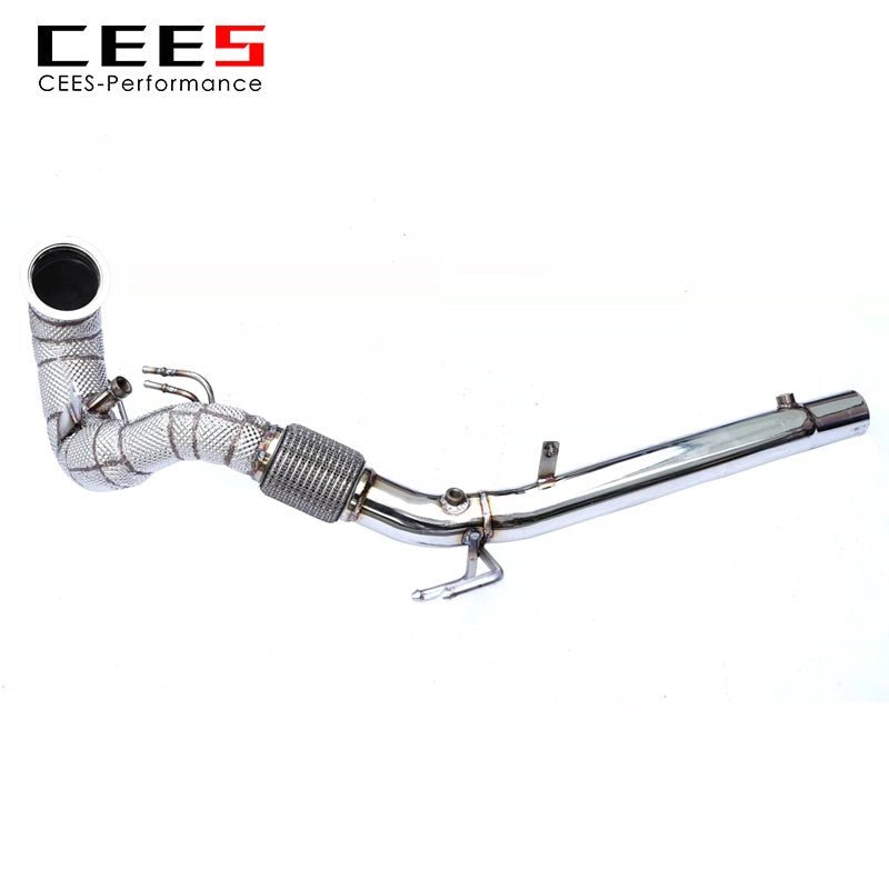 CEES Exhaust Downpipe For VOLKSWAGEN/VW GOLF8/GOLF8 GTI/Tiguan/Arteon 2.0T 2019-2022 Stainless Steel Catless downpipe