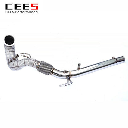 CEES Exhaust Downpipe For VOLKSWAGEN/VW GOLF8/GOLF8 GTI/Tiguan/Arteon 2.0T 2019-2022 Stainless Steel Catless downpipe