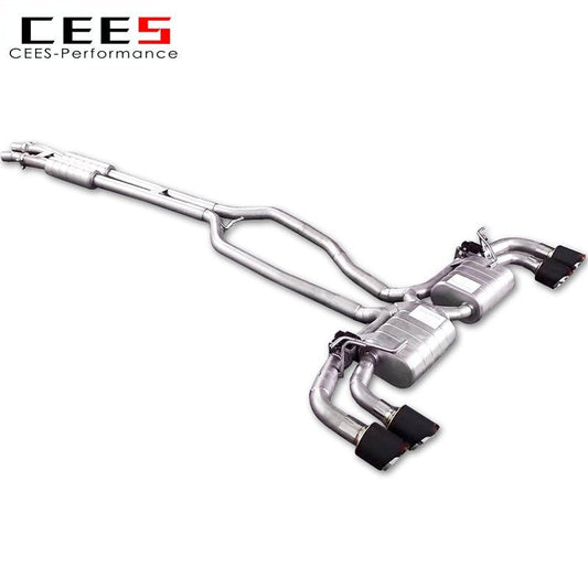 CEES Catback Exhaust For PORSCHE Cayenne 958 3.6 2011-2017 304 Stainless Steel High Performance Exhaust System Refit terminale