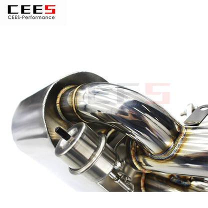 CEES Exhaust System For Porsche 911 997.1 Stainless Steel Valve Muffler Catback Escape Tubo Escape Coche Terminale Scarico Auto