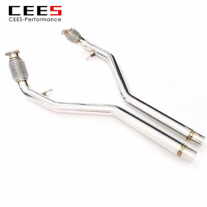 CEES Catback Exhaust For AUDI A8 C8 3.0T 2018-2022 Exhaust valve control Exhaust System