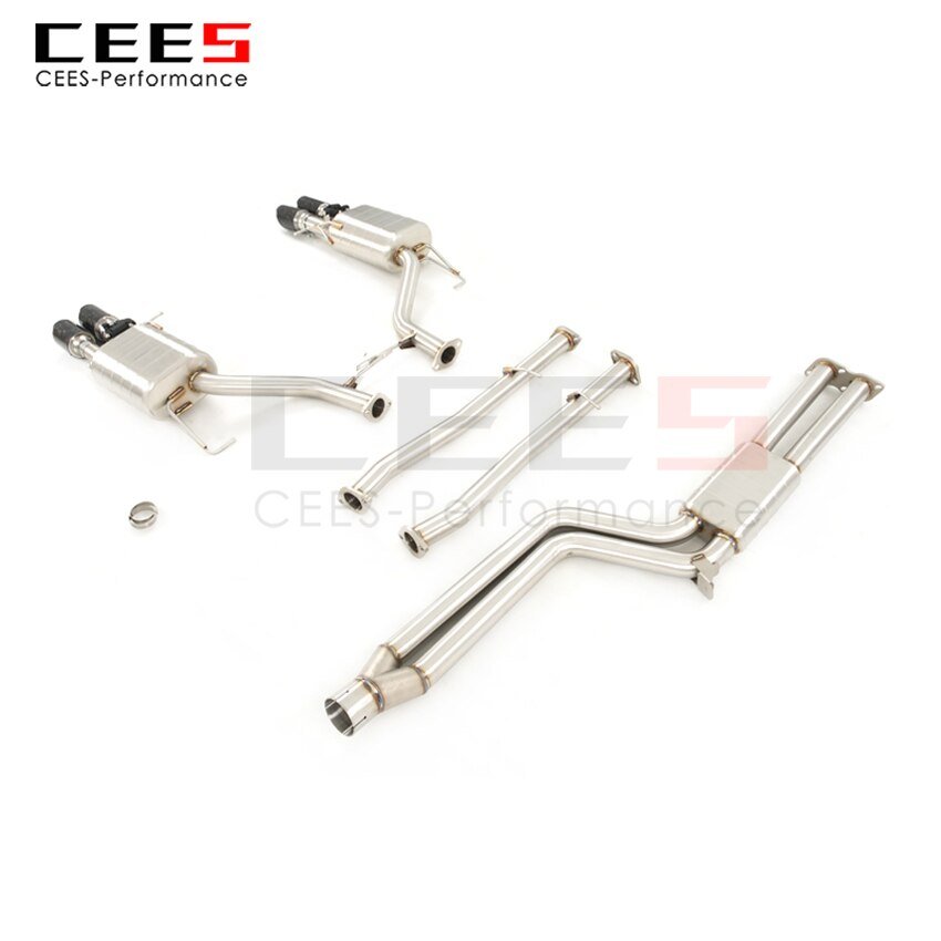 CEES Exhaust System For BMW 535 F10F18 Stainless Steel Valve Muffler Catback Escape Tubo Escape Coche Terminale Scarico Auto