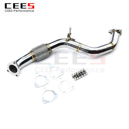 CEES Exhaust System For Honda CIVIC Mid Pipe Stainless Steel Valve Muffler Catback Escape Tubo Escape Coche Car Accessories