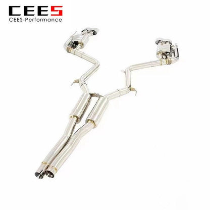 Catback Exhaust For Mercedes Benz S300/S350 W221 3.0/3.5 2005-2012 Exhaust Pipe Muffler 304 Stainless Steel escape