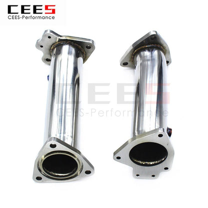 CEES Exhaust System For Chevrolet CorvetteC8 Downpipe Headers high performance  Without Catalyst No cat Manifold Stainless Steel