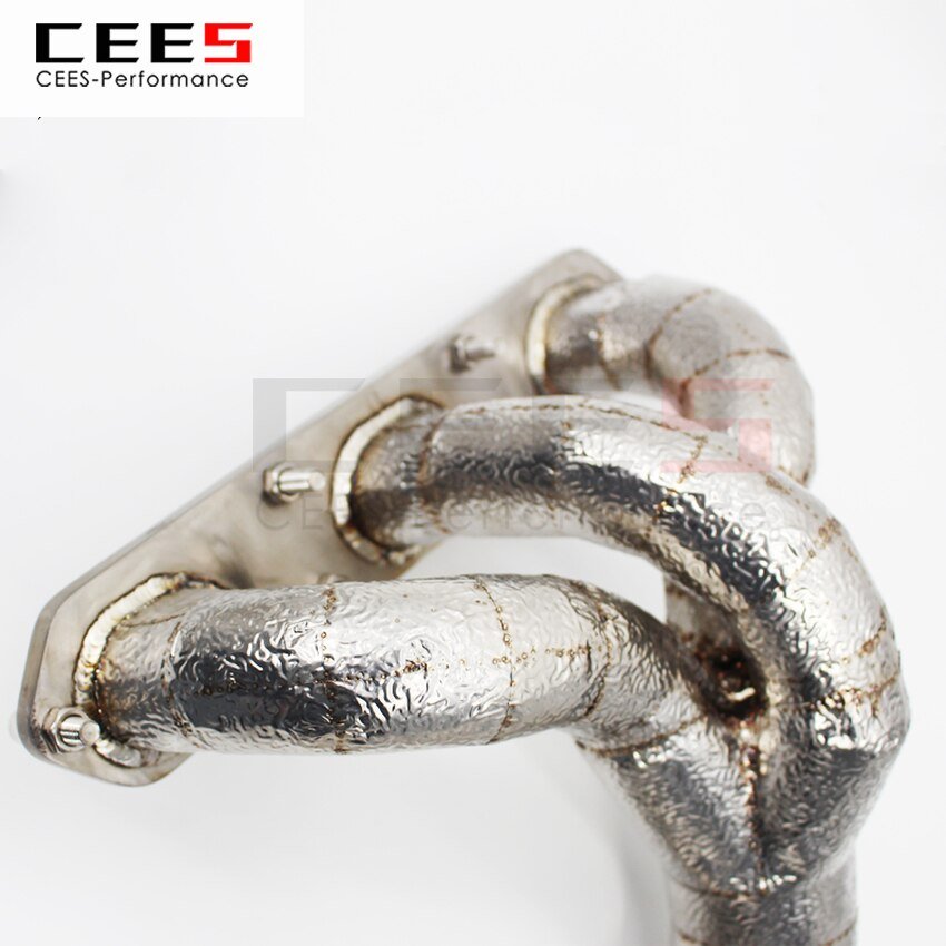 CEES Exhaust System For Porsche 911 997.1 Headers Manifold Test Pipe No cat Downpipe Stainless Steel Car Accessories