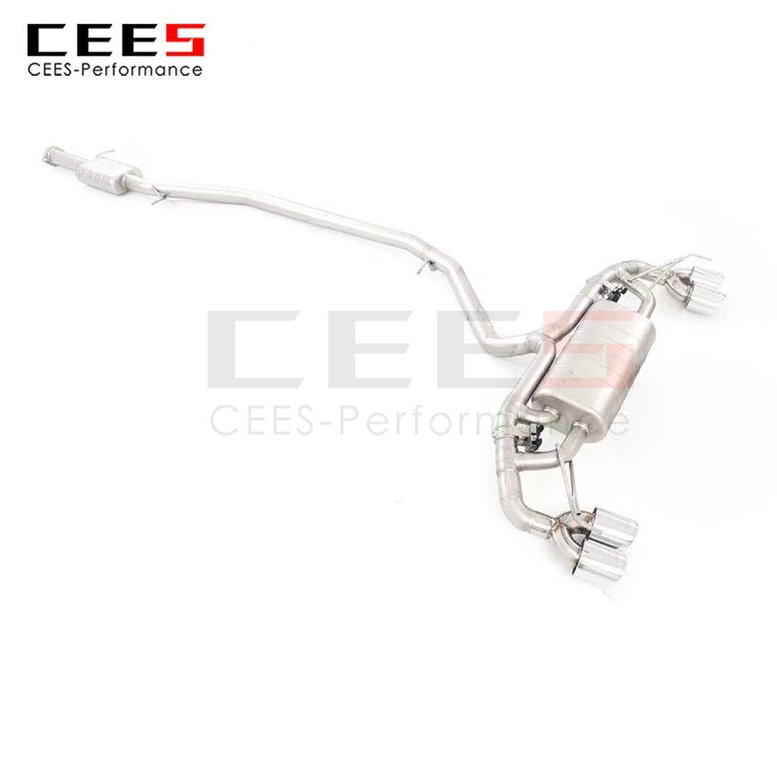 CEES Exhaust System For Cadillac XT5 2.0T 2020-2023 Valve Muffler Catback Escape Tubo Escape Coche Terminale Scarico Auto