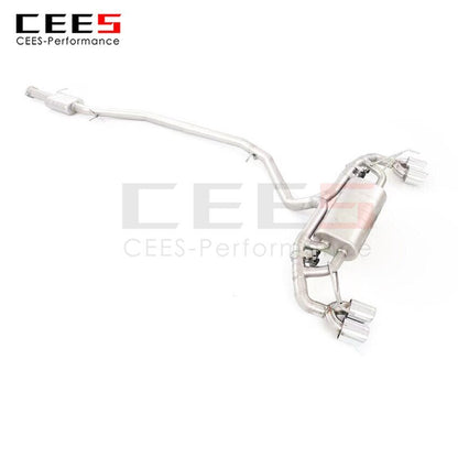 CEES Exhaust System For Cadillac XT5 2.0T 2020-2023 Valve Muffler Catback Escape Tubo Escape Coche Terminale Scarico Auto