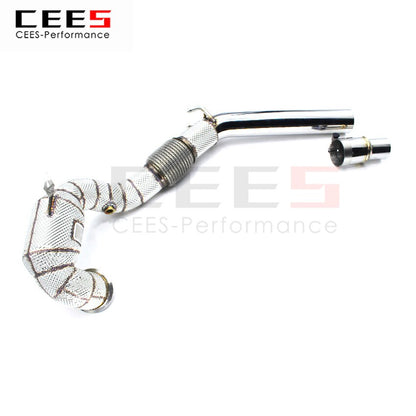 CEES Exhaust System For Volkswagen VW golf 7 GTI Headers With Catalyst Test Pipe Converter High Flow Catted Exhaust Downpipe