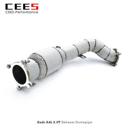 CEES Exhaust Downpipe For Audi A4L 2.0T 2020-2022 Stainless Steel Downpipe with catalyst High Performance Speed Exhaust System