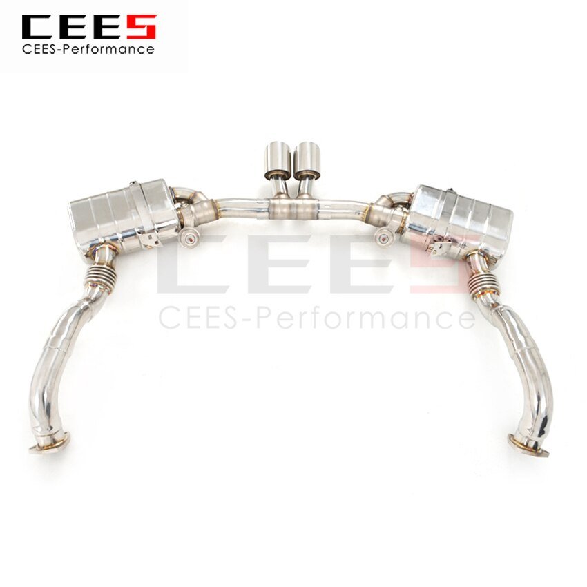 CEES Exhaust System For Porsche 987 Stainless Steel Tail Throat Kit Exhaust Stainless Steel Terminale Scarico Auto Car Parts