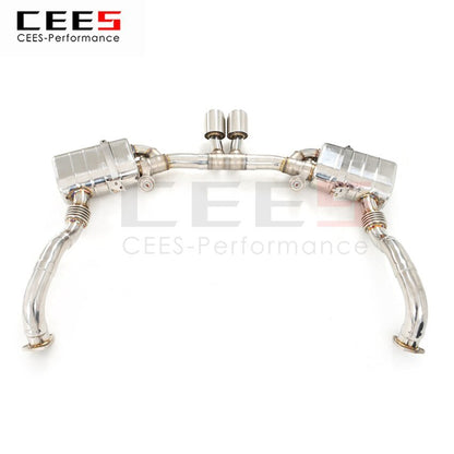 CEES Exhaust System For Porsche 987 Stainless Steel Tail Throat Kit Exhaust Stainless Steel Terminale Scarico Auto Car Parts