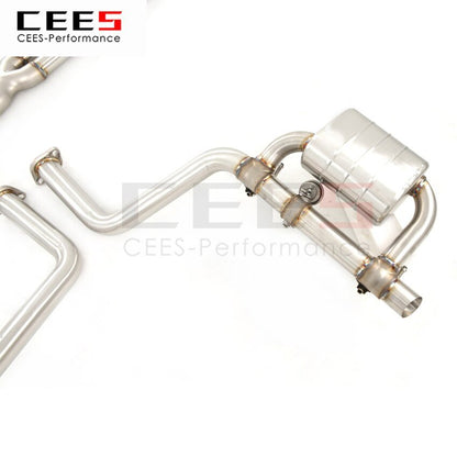 CEES Exhaust System For Dodge Challenger 3.6 Stainless Steel Performance Valve Muffler Catback Escape Tubo Escape Coche Car Part