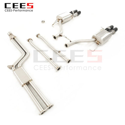 CEES Exhaust System For BMW 535 F10F18 Stainless Steel Valve Muffler Catback Escape Tubo Escape Coche Terminale Scarico Auto