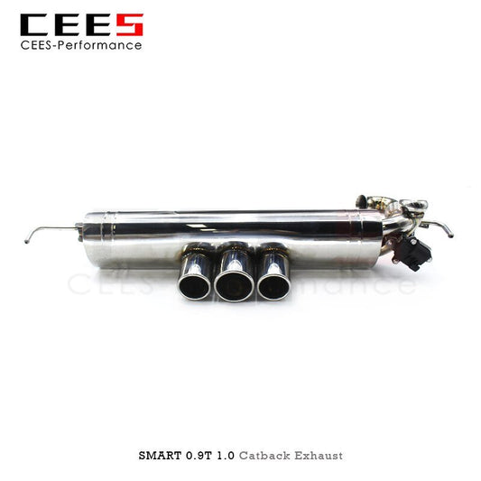 CEES Catback Exhaust For SMART W453 1.0/0.9T 2015-2021 Stainless Steel Exhaust valve control  Exhaust System