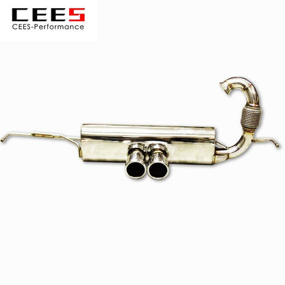 CEES Catback For Smart FORTWO Coupe (453) 2014-  High Performance Exhaust System Vavle Muffler Automobile Parts