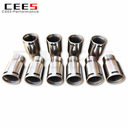 CEES Tail Throat For Lamborghini Aventador SVJ/Huracan EVO Spyder Automobile Stainless Steel Chrome Trim Exhaust Pipe