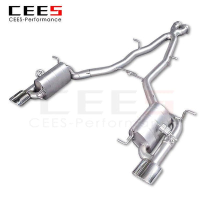 CEES Catback Exhaust for Mercedes-Benz SLK280/SLK300/SLK350 3.0/3.5 2004-2010 Stainless Steel SUS304 Car Valve Exhaust System