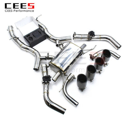 CEES Exhaust System For BMW X3M X4M F97 F98 3.0T Valve Muffler Catback Escape Tubo Escape Coche Terminale Scarico Auto