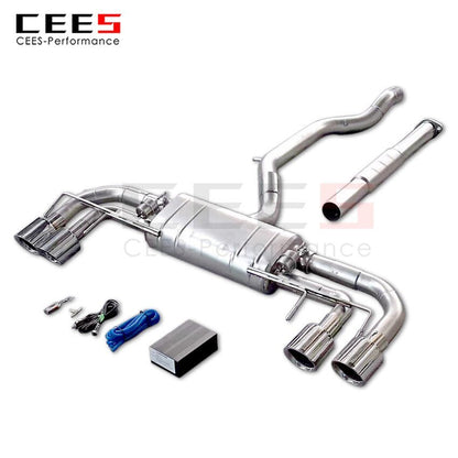 CEES Exhaust System For Cadillac XT4 2.0T 2020-2022 Valve Muffler Catback Escape Tubo Escape Coche Terminale Scarico Auto