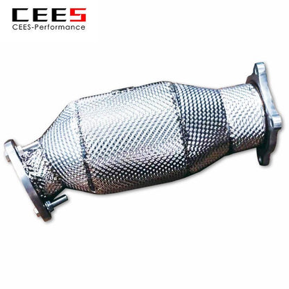 CEES Exhaust Downpipe For AUDI A6/A7 C7 2.0T 2012-2018 Automobile Exhaust System Stainless Steel High flow catted downpipe