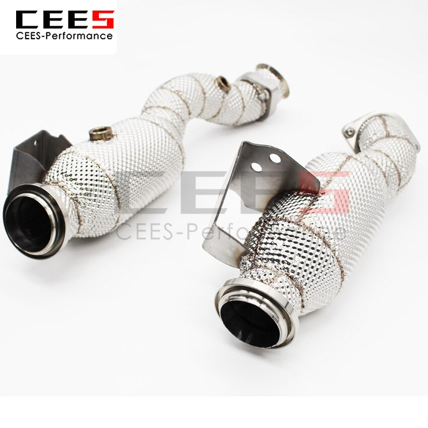 Exhaust System For Benz GLC43 C43 AMG 3.0T Headers With/Without Catalyst Test Pipe Converter High Flow Catted Exhaust Downpipe